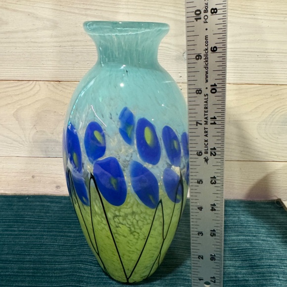 Hand Blown Glass Art Deco Spring Garden - Picture 9 of 10